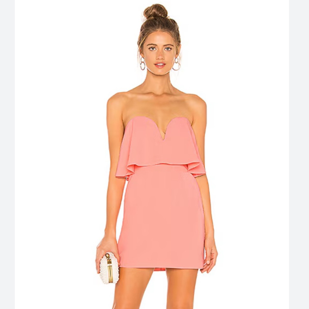 Lovers + Friends Kassie Mini Dress in Grapefruit!